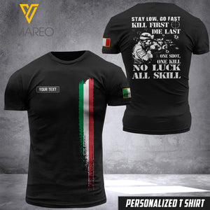 Customized Italian Soldier 3D Printed Combat Shirt EZHQ290621