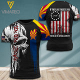 Customized Arizona Soldier 3D Printed Shirt EZT1707