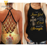 June Girl Criss-Cross Open Back Camisole Tank Top ZT2503