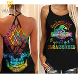 July Girl Criss-Cross Open Back Camisole Tank Top ZLN2903