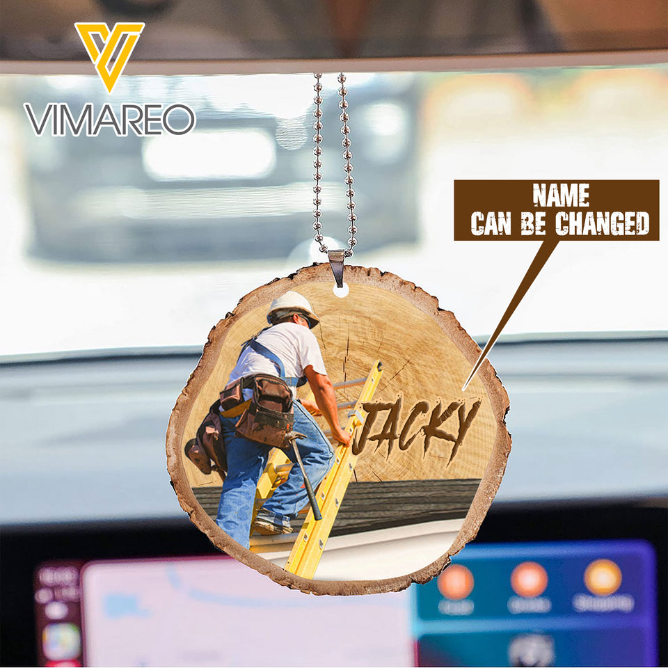PERSONALIZED ROOFER CAR HANGING ORNAMENT SEP-HQ23