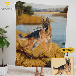 Personalized Dog Fleece Blanket JUE-DT19