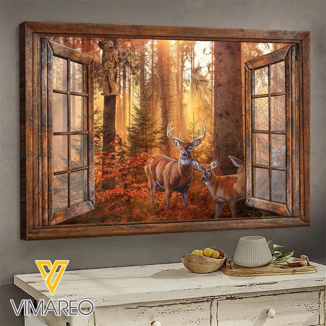 Deer Hunting Canvas Printed DEC-DT21