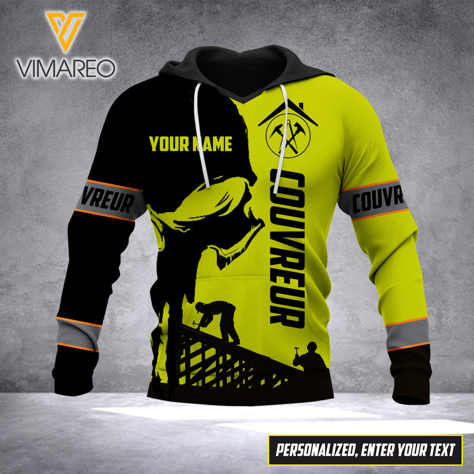 PERSONALIZED FRANCE COUVREUR HOODIE 3D PRINTED OCT-MQ06