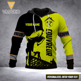PERSONALIZED FRANCE COUVREUR HOODIE 3D PRINTED OCT-MQ06
