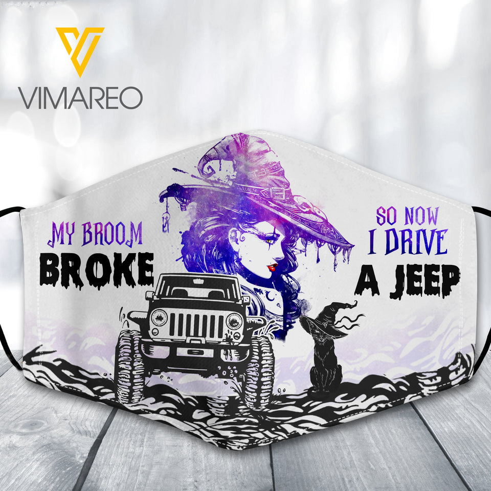 My Broom Broke So Now I Drive A Jeep Normal Mask SEP-DT10