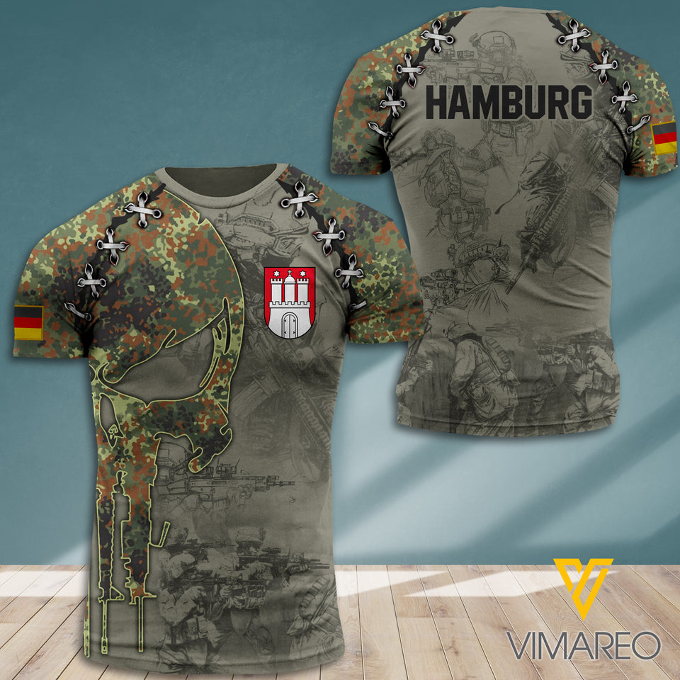 HAMBURG CAMO TSHIRT 3D PRINTED JUE-DT23