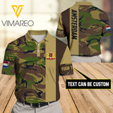 ARMTESDAM CAMO ARMY PRINT POLO SHIRT