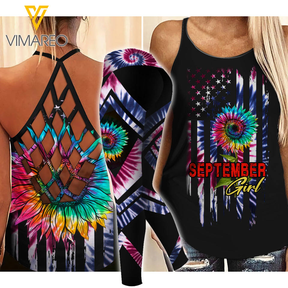 SEPTEMBER GIRL CRISS-CROSS TANK TOP LEGGING JUL-LN20