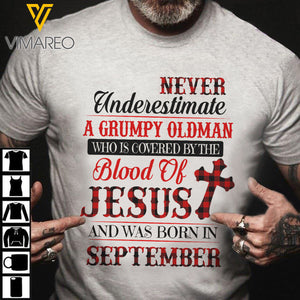 Grumpy Oldman Was Born In September TSHIRT PRINTED SEP-LN01