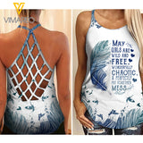 VMMH MAY GIRL Criss-Cross Open Back Camisole Tank Top MAR-QH11