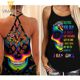 KHMD MAY Girl Criss-Cross Tank Top 1803