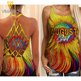 KHMD AUGUST GIRL Girl Criss-Cross Tank Top