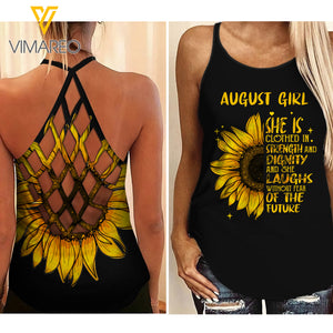 AUGUST GIRL CRISS-CROSS TANK TOP