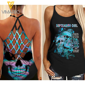 SEPTEMBER GIRL CRISS-CROSS TANK TOP