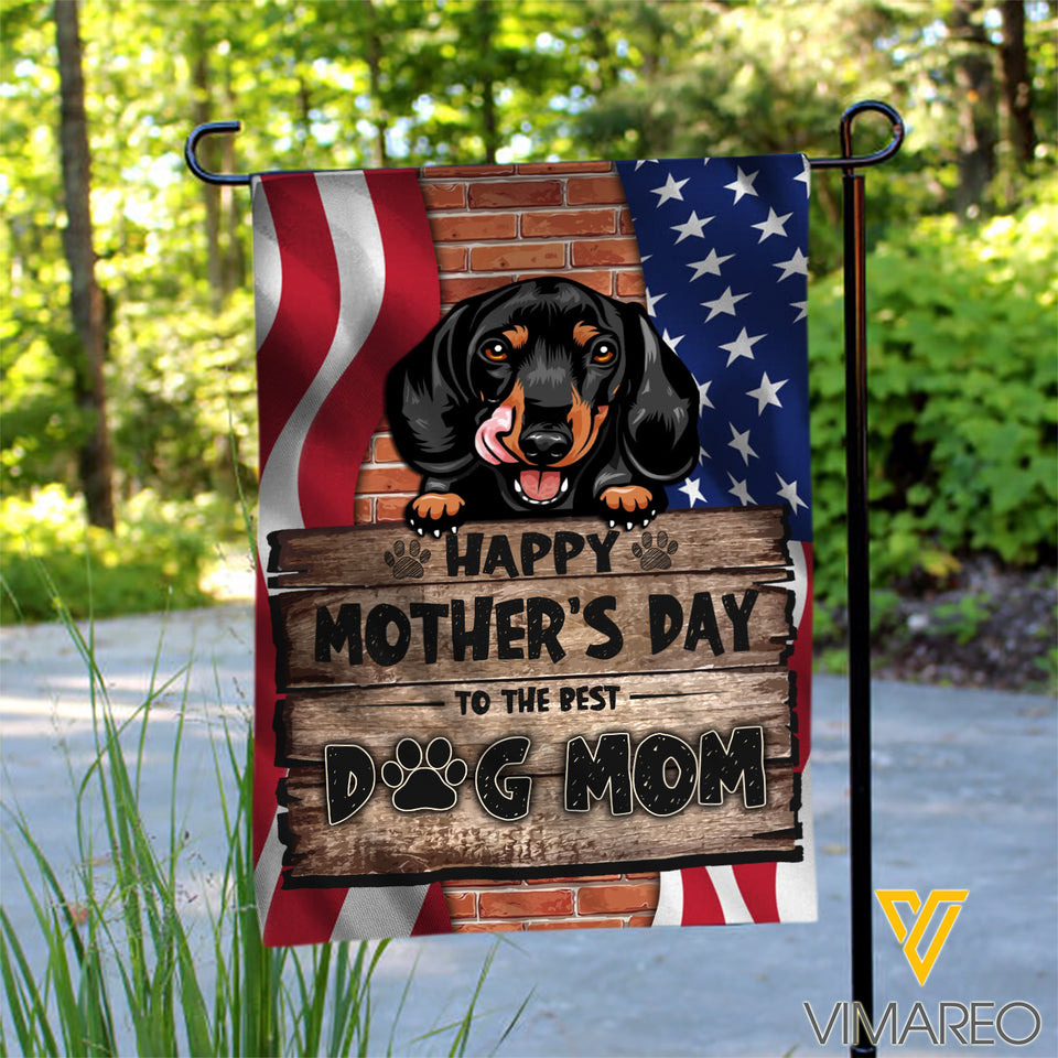 DACHSHUND DOG MOM FLAG