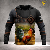 PERSONALIZED ROOSTER HOODIE 3D LC