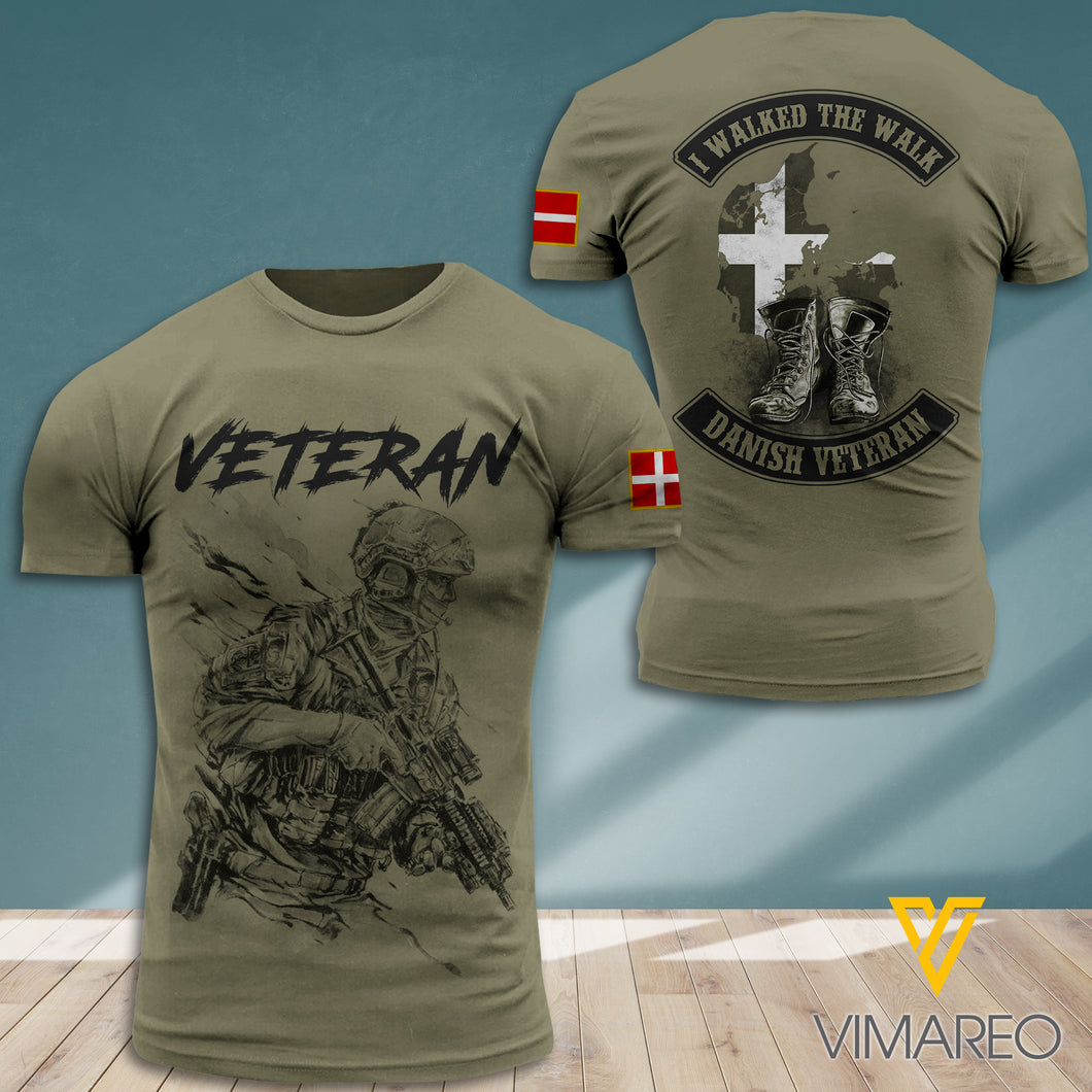 PERSONALIZED DENMARK VETERAN T-SHIRT