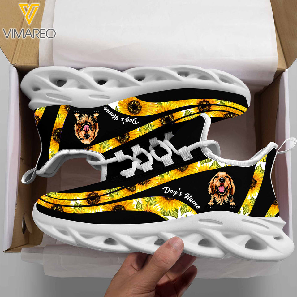 PERSONALIZED GOLDEN RETRIEVER DOG SNEAKERS PRINTED