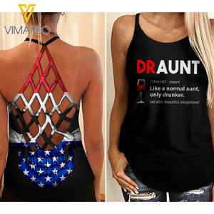 DRAUNT CRISS-CROSS TANK TOP