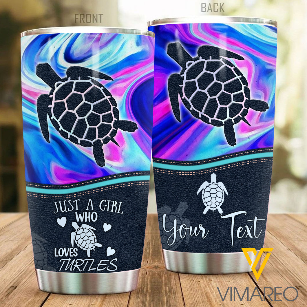 PERSONALIZED TURTLE TUMBLER