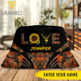 CUSTOMIZED HUNTING GIRL BUCKET HAT 3D PRINTED 3 COLORS NEYT20