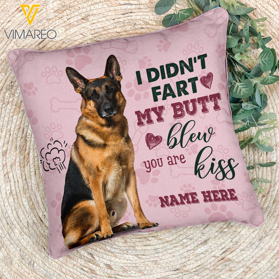 Personalized German Shepherd, Blew you are kiss 3D Pillow