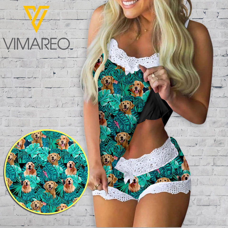 GOLDEN RETRIEVER SLING SLEEP NIGHT SUIT PRINTED YYTT16