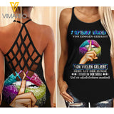 September Mädchen Criss-Cross Open Back Camisole Tank Top YYTT12