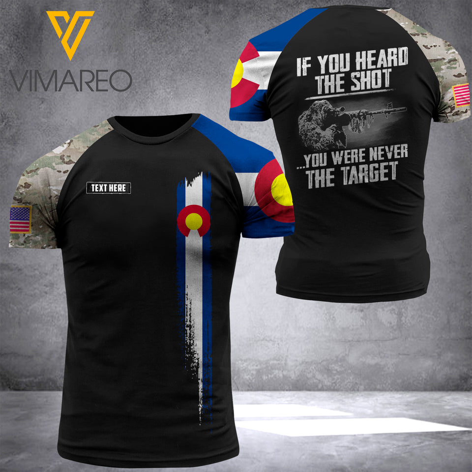 Customized Colorado Flag 3D PRINTED SHIRT 0504NGBTQ