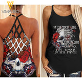 September Girl  Criss-Cross Open Back Camisole Tank Top NEYQ12