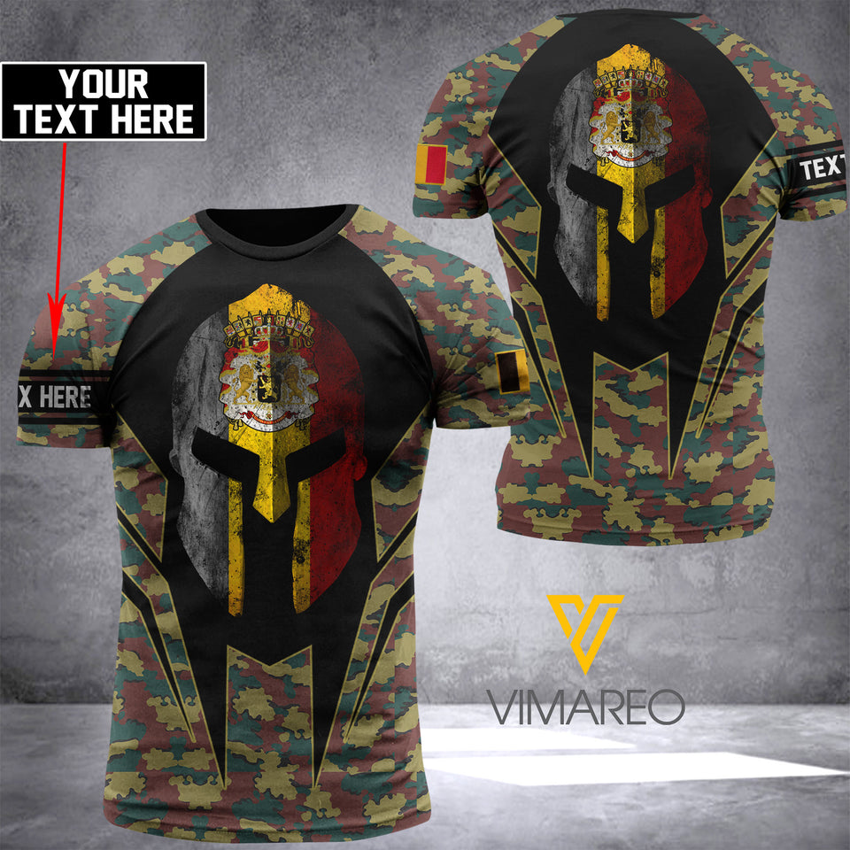 belgium CAMO CUSTOMIZE T SHIRT 3D PRINTED TMT SPARTAN