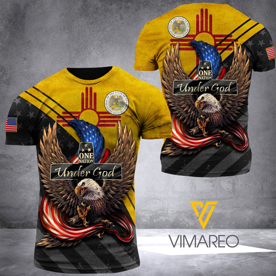 new mexicoT SHIRT 3D PRINTED TL113 UNDER GOD