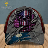 South Carolina Peaked cap 3D SKULL CTT