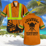 IRONWORKER 3D Printed Mens Shirt SMILE BACK