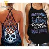 MARCH GIRL Criss-Cross Open Back Camisole Tank Top SKTHIG