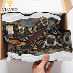 VMMH PUG DOG SHOE PRINTED MAR-MA06
