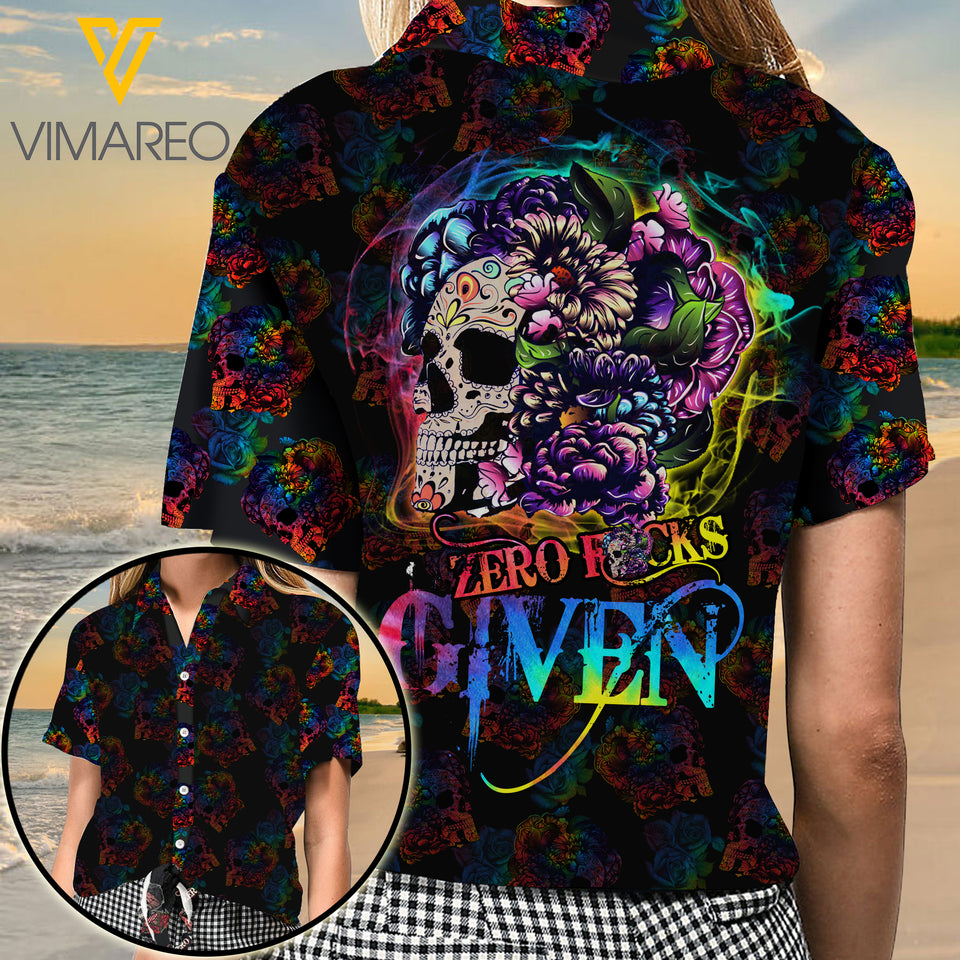 SKULL GIRL HAWAII SHIRT
