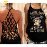 April Girl Attitude Criss-Cross Open Back Camisole Tank Top 2 style ZA1503