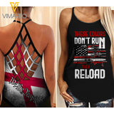 Alabama Flag girl Criss-Cross Open Back Camisole Tank Top 1504NGBA