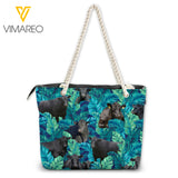 BLACK ANGUS CATTLE TROPICAL BEACH TOTE BAG TNMQ0802