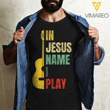 Classical Guita-In Jesus nam i play T SHIRT 3D PRINTED