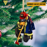 PERSONALIZED AUSTRALIAN FIREFIGHTER HANGING ORNAMENT CHRISTMAS QTDT0712