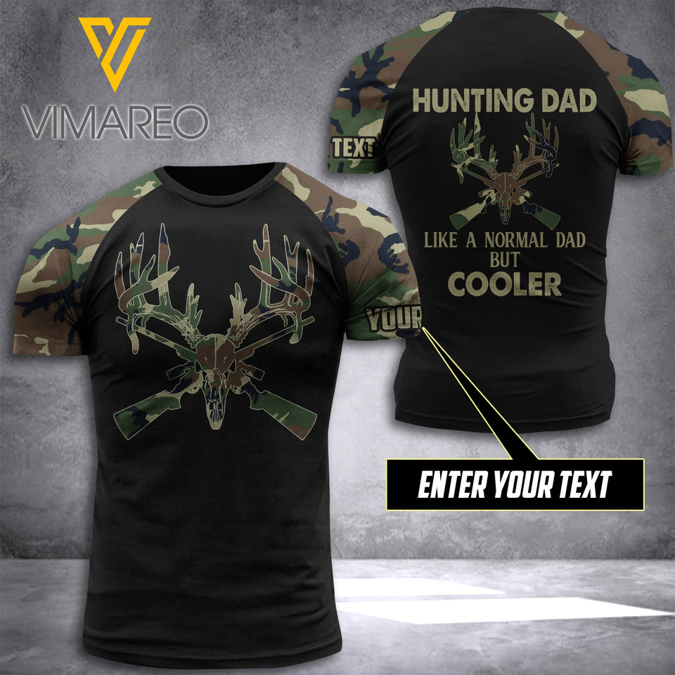 Hunting Dad Camo Customized 3D Printed Shirt