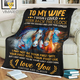 TO MY WIFE I LOVE YOU HORSE QUILT BLANKET PRINTED QTDT0701