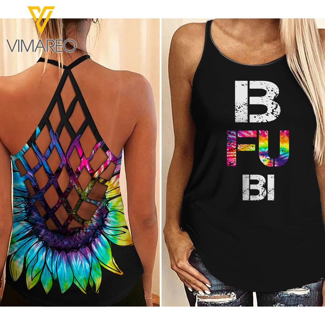 Bestie BTC Criss-Cross Open Back Camisole Tank Top HP