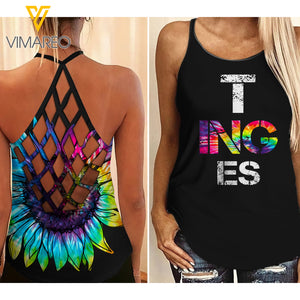 Bestie BTC Criss-Cross Open Back Camisole Tank Top HP