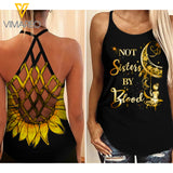 Best Sister Criss-Cross Open Back Camisole Tank Top BLH
