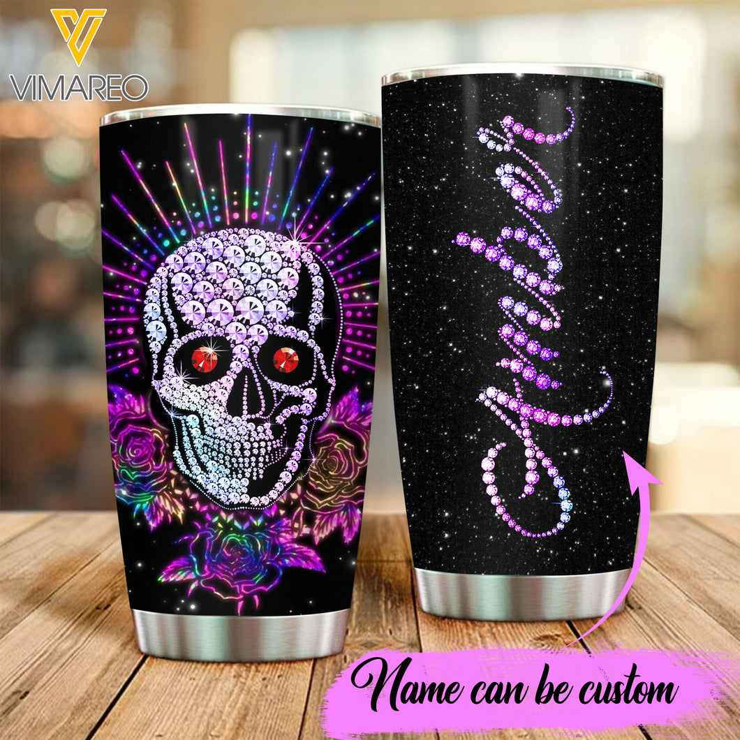 PERSONALIZED SKULL TUMBLER QTDT1903