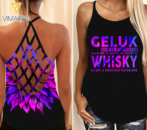 WHISKY CRISS-CROSS TANK TOP